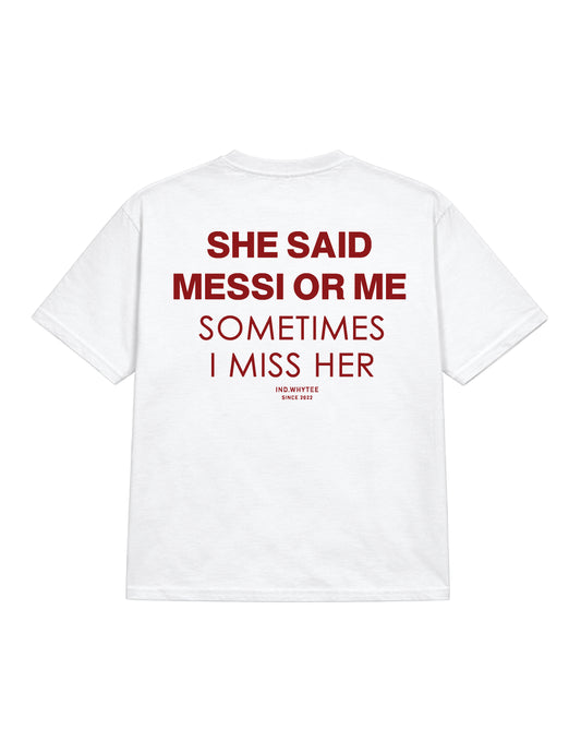 Messi or her tee