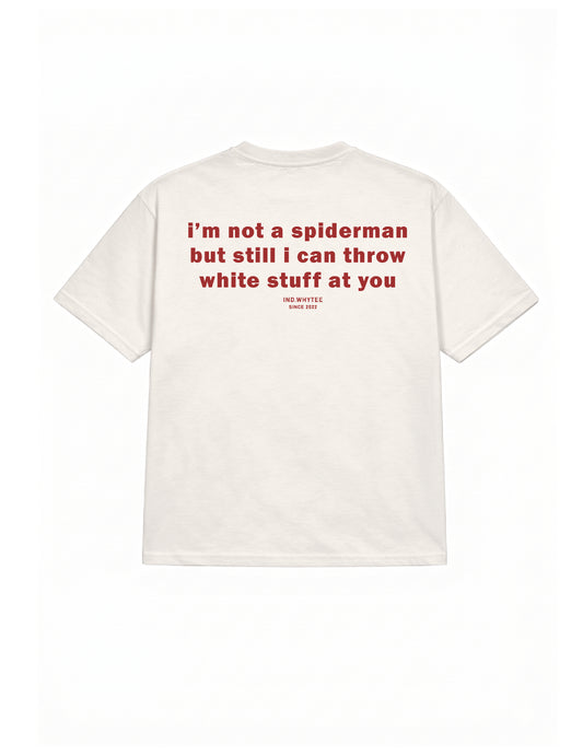 Spiderman white stuff tee